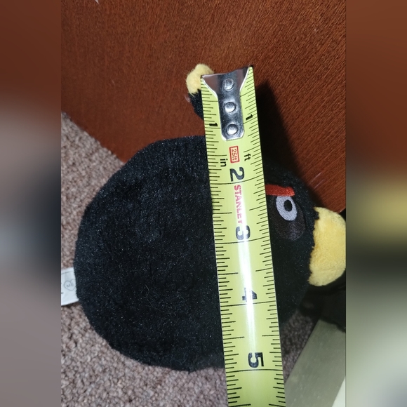 Angry Birds Plush Black Bird Crow Around Toy Stuffed Animal 5" NO SOUND 2010 - Picture 6 of 13